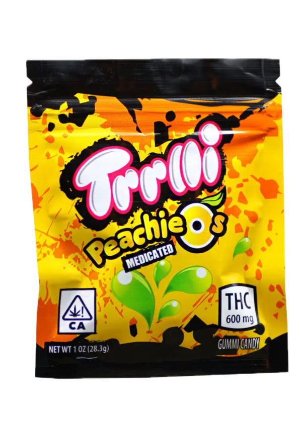 Trolli Peachie O’s – 600mg THC Gomitas sabor durazno infusionadas | Dulces, suaves y potentes