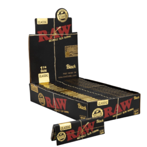 Papel Orgánico RAW Classic Black 1 1/4