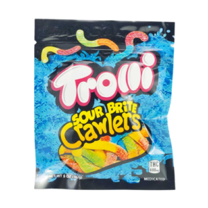 Trolli Sour Brite Crawlers – 600mg THC  Gomitas ácidas infusionadas | Gusanos dulces y potentes