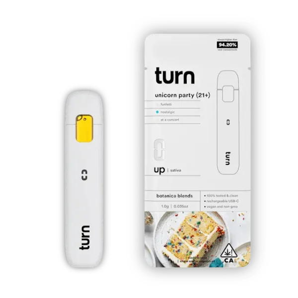 Turn – Unicorn Party 21+ (Sativa) 1000mg – Pen Desechable